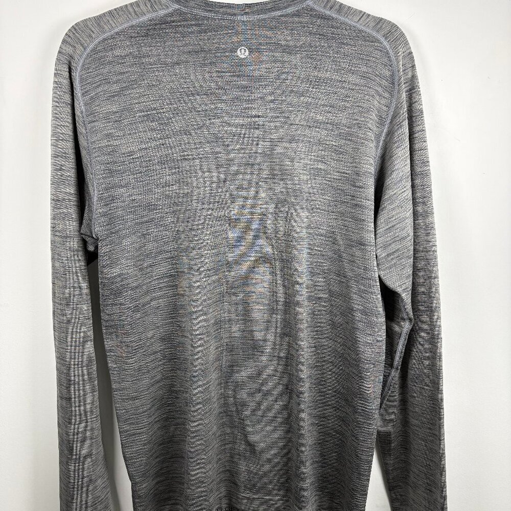 Lululemon Men’s Long Sleeve Training Shirt | Grey Athletic Top - Picture 2 of 6